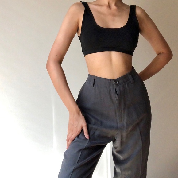 Grey Silk Trouser - Picture 3 of 5